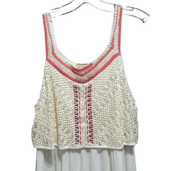 Flying Tomato Crochet Dress Large Boho Beach Hippie Festival Romantic Dainty - Picture 2 of 7